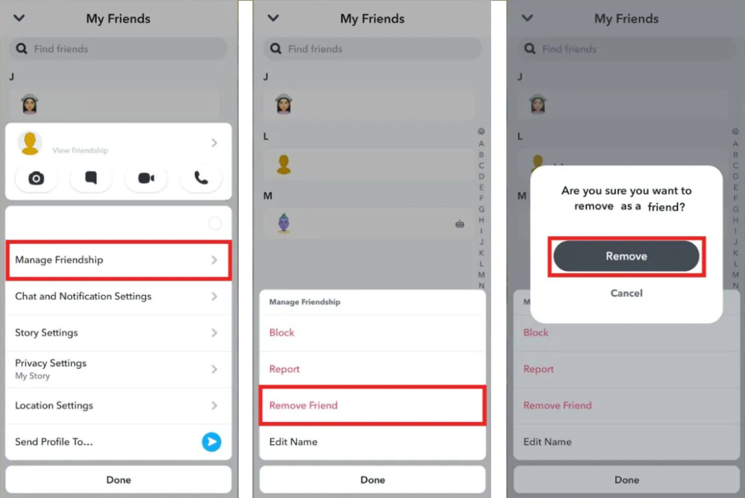 Se eu bloquear alguém no Snapchat, o que acontece?